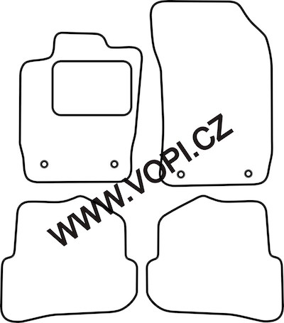 Autokoberce Audi A1 2010 - Perfectfit (224)